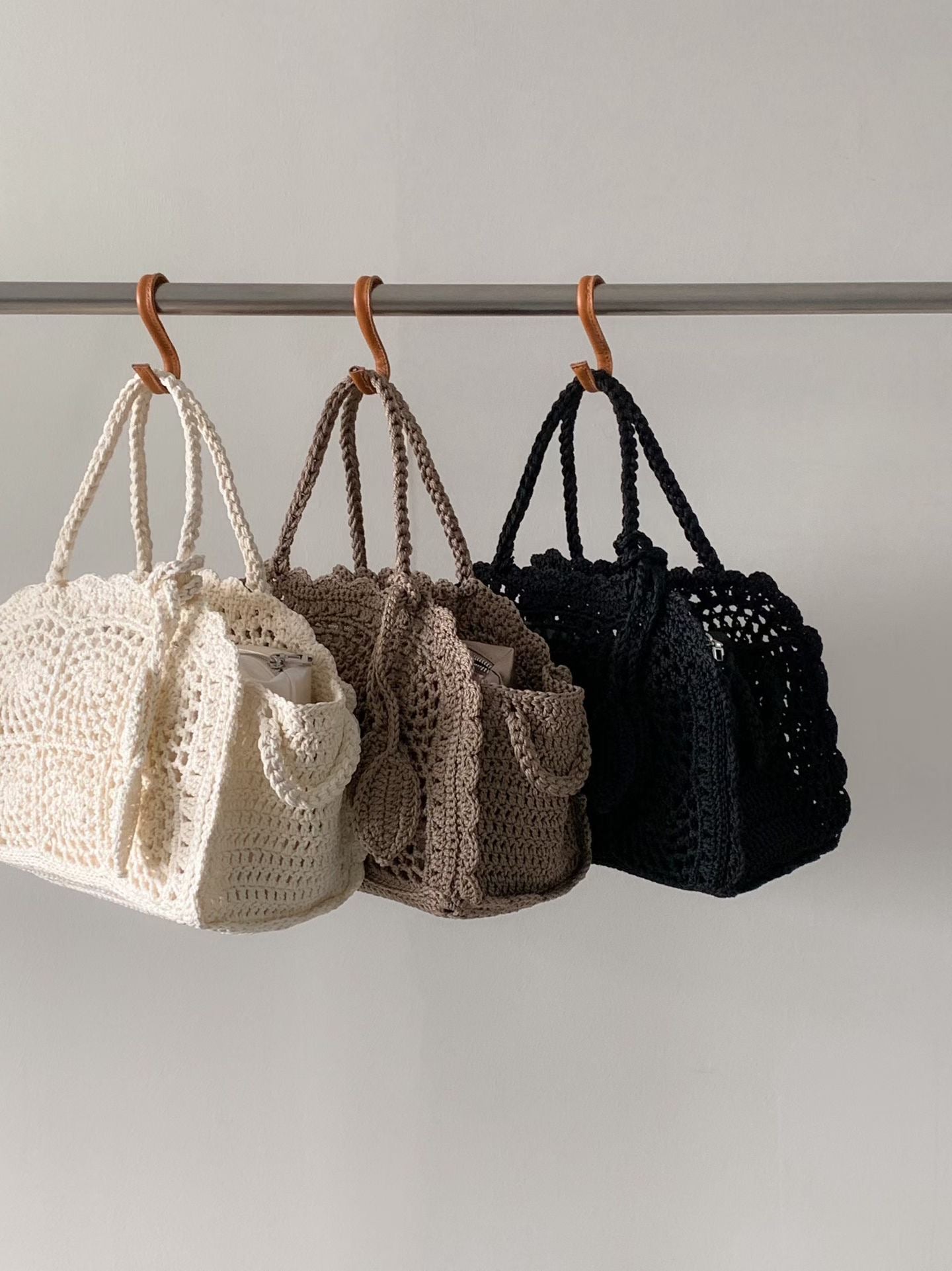 Crochet Lace Tote Bag