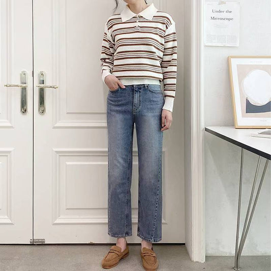 Straight Fit Denim Jeans 直筒彈力牛仔褲