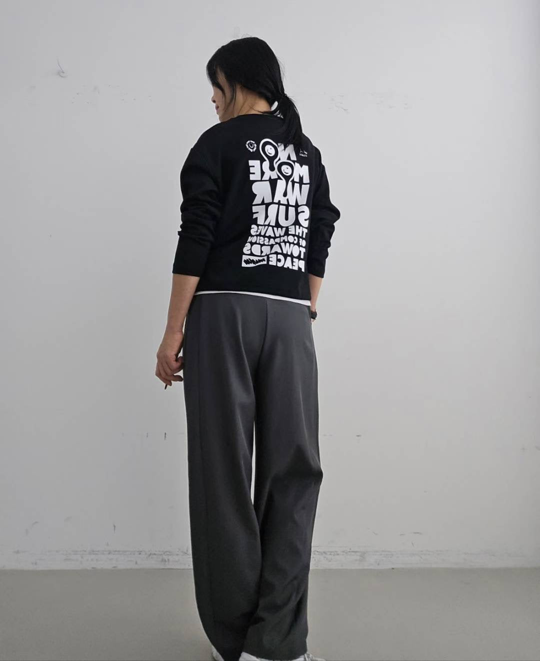 ✨PREORDER✨ 韓國製 Peace Message 長袖衛衣 / Korean “Peace Message” Sweatshirt

🌈 東大門潮款 · Anna 系列