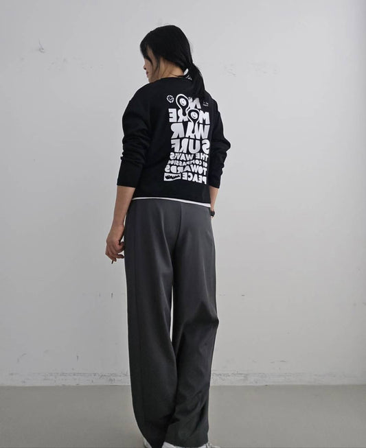 ✨PREORDER✨ 韓國製 Peace Message 長袖衛衣 / Korean “Peace Message” Sweatshirt

🌈 東大門潮款 · Anna 系列