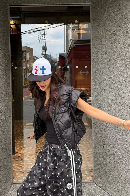 ✨【Ruffle Sleeve Padded Vest · 蓬蓬荷葉袖羽絨背心】✨

🔥 東大門潮款 · Anna 系列 🔥