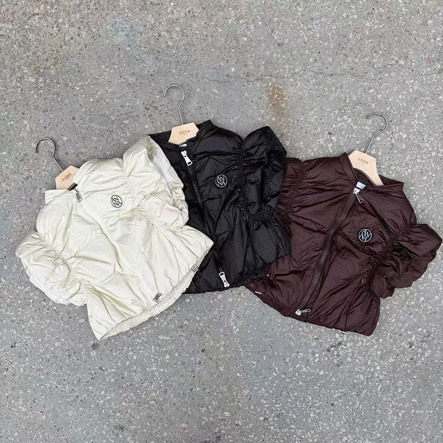 ✨【Ruffle Sleeve Padded Vest · 蓬蓬荷葉袖羽絨背心】✨

🔥 東大門潮款 · Anna 系列 🔥