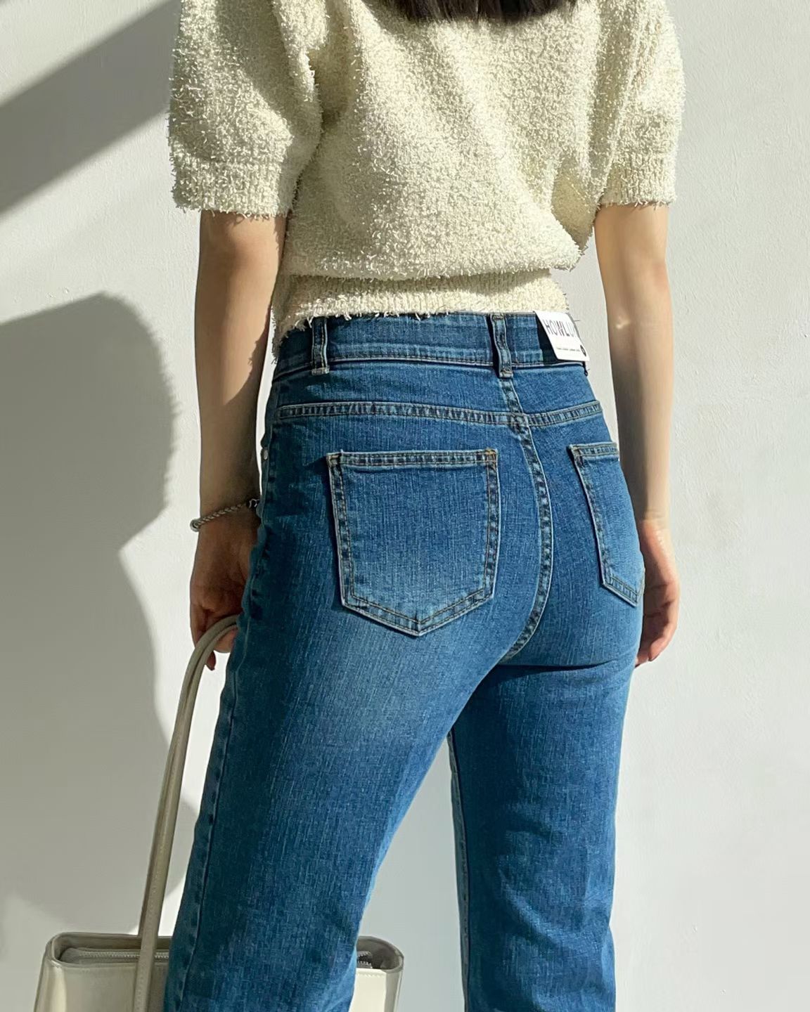 👖 Classic Slim Bootcut Denim Pants #3007