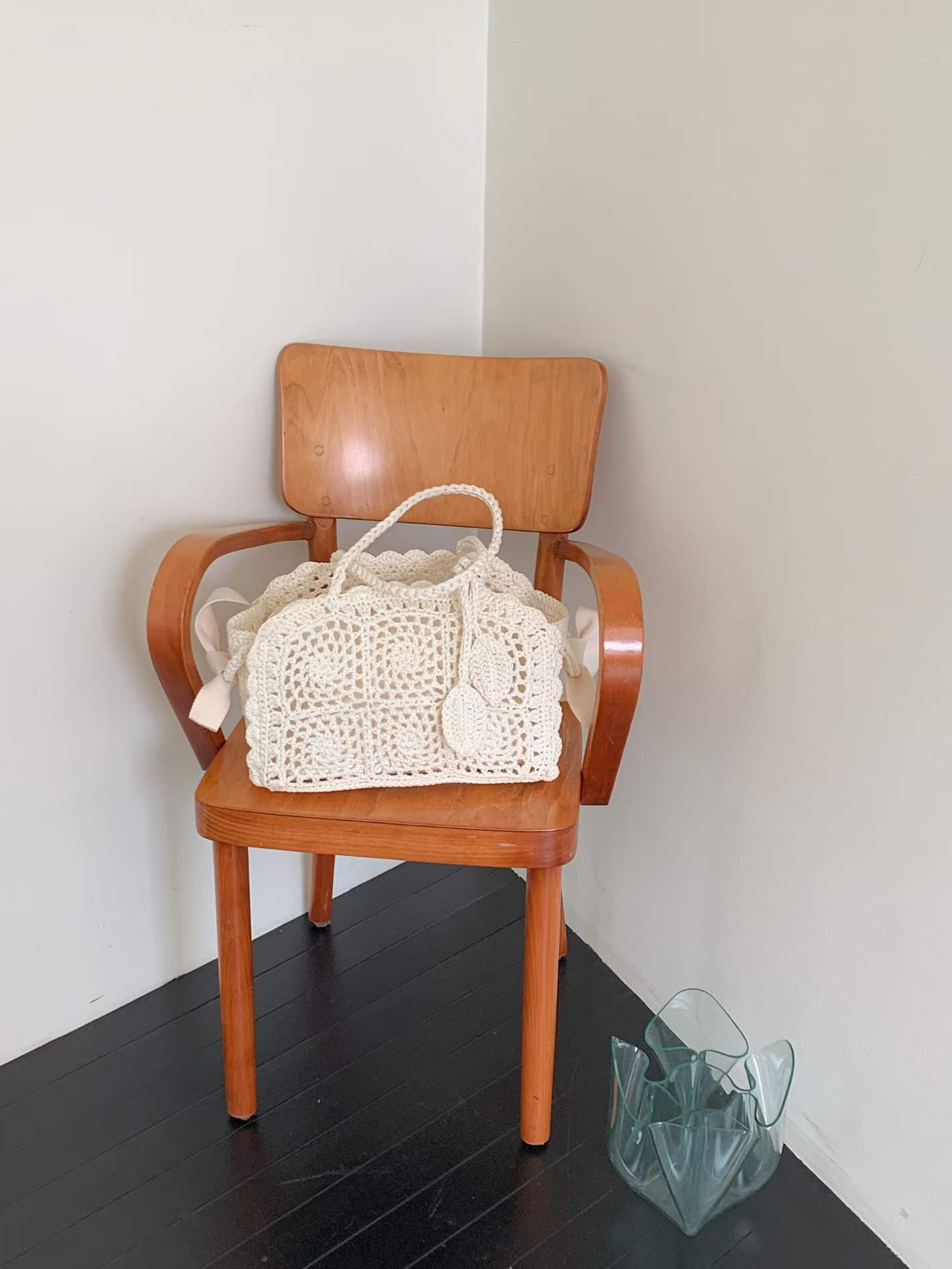 Crochet Lace Tote Bag