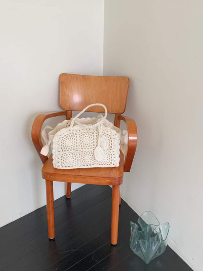 Crochet Lace Tote Bag
