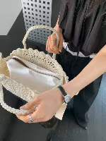 Crochet Lace Tote Bag