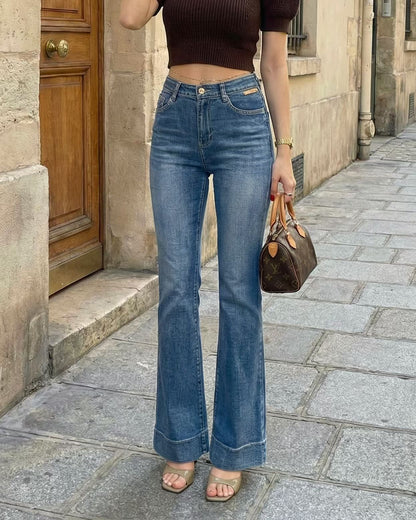 🤎 Stretch Bootcut Denim Pants #6002