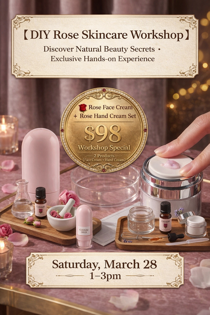 DIY Rose hand cream and face cream workshop