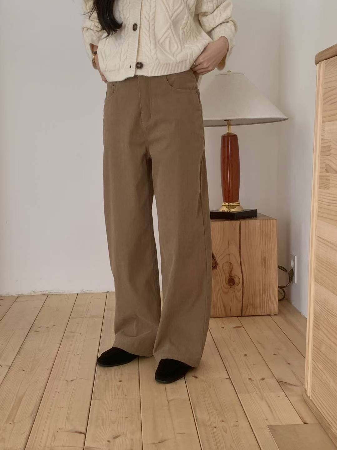 ✨【Soft Corduroy Straight Pants · 秋冬燈芯絨直腳褲】✨