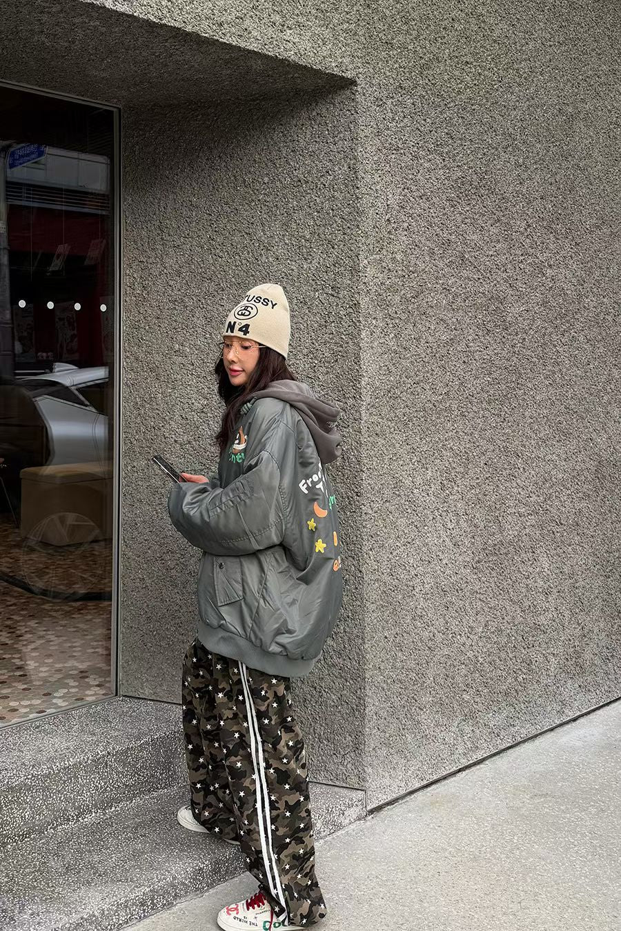 ✨【Adventure Bomber Jacket · 太空探險飛行外套】✨

🔥 東大門潮款 · Anna 系列