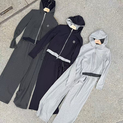 ✨【Contrast Hoodie Set · 修身運動休閒套裝】✨

🔥 東大門潮款 · Anna 系列