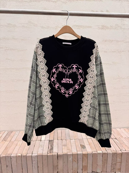 ✨【Lace Patchwork Sweatshirt · 拼布蕾絲衛衣】✨