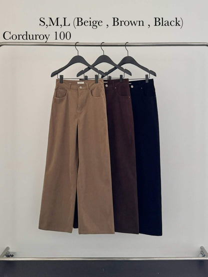 ✨【Soft Corduroy Straight Pants · 秋冬燈芯絨直腳褲】✨