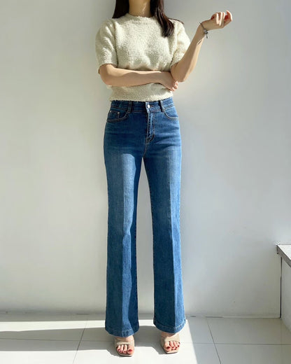 👖 Classic Slim Bootcut Denim Pants #3007