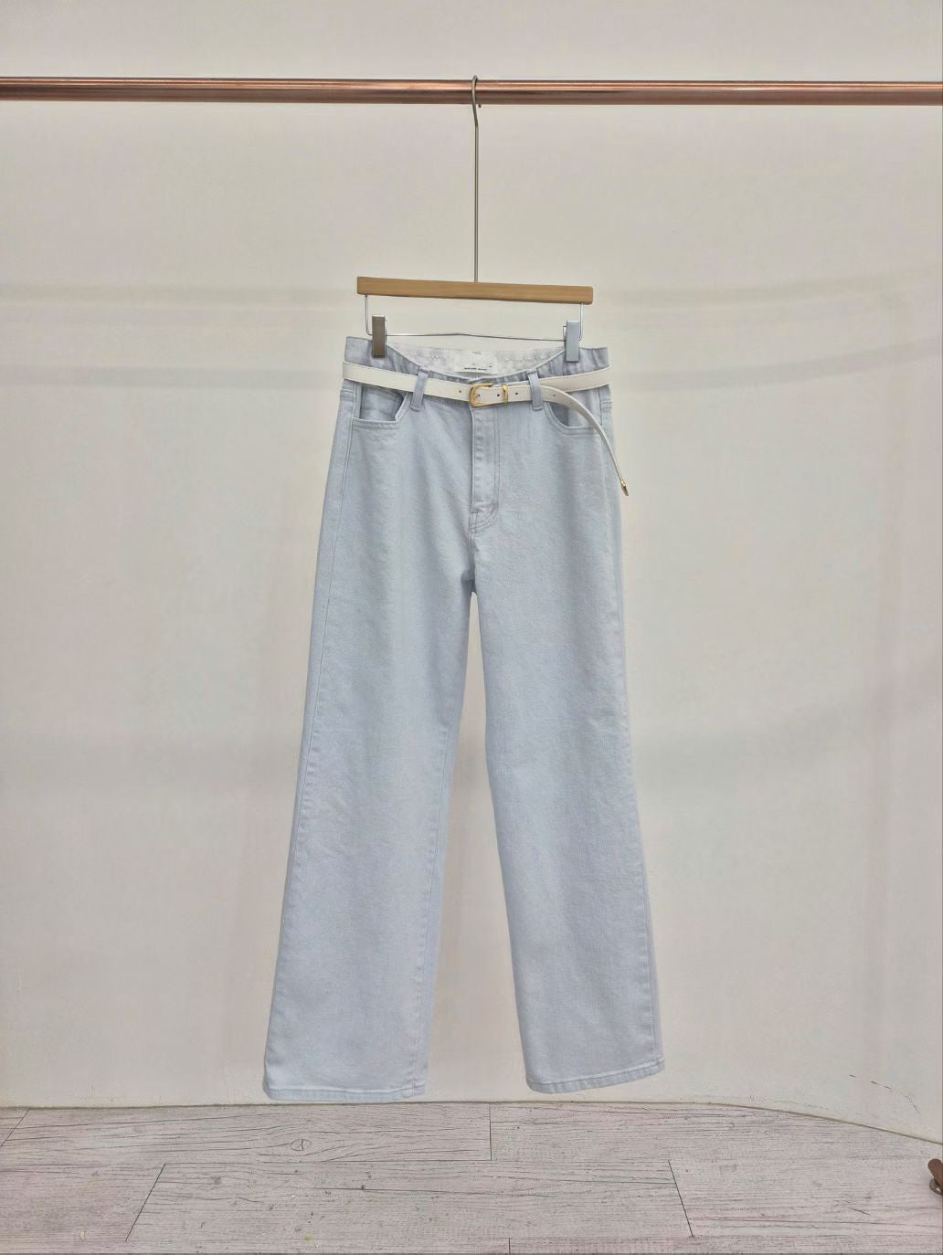 🤍🩵 Clean Cut Wide Denim Pants