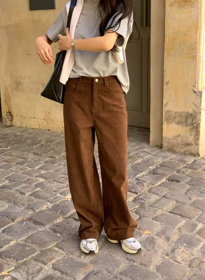 ✨【Soft Corduroy Straight Pants · 秋冬燈芯絨直腳褲】✨