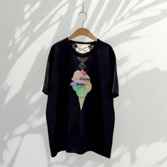 ✨ 彩珠雪糕 Tee｜Sequin Ice Cream Tee