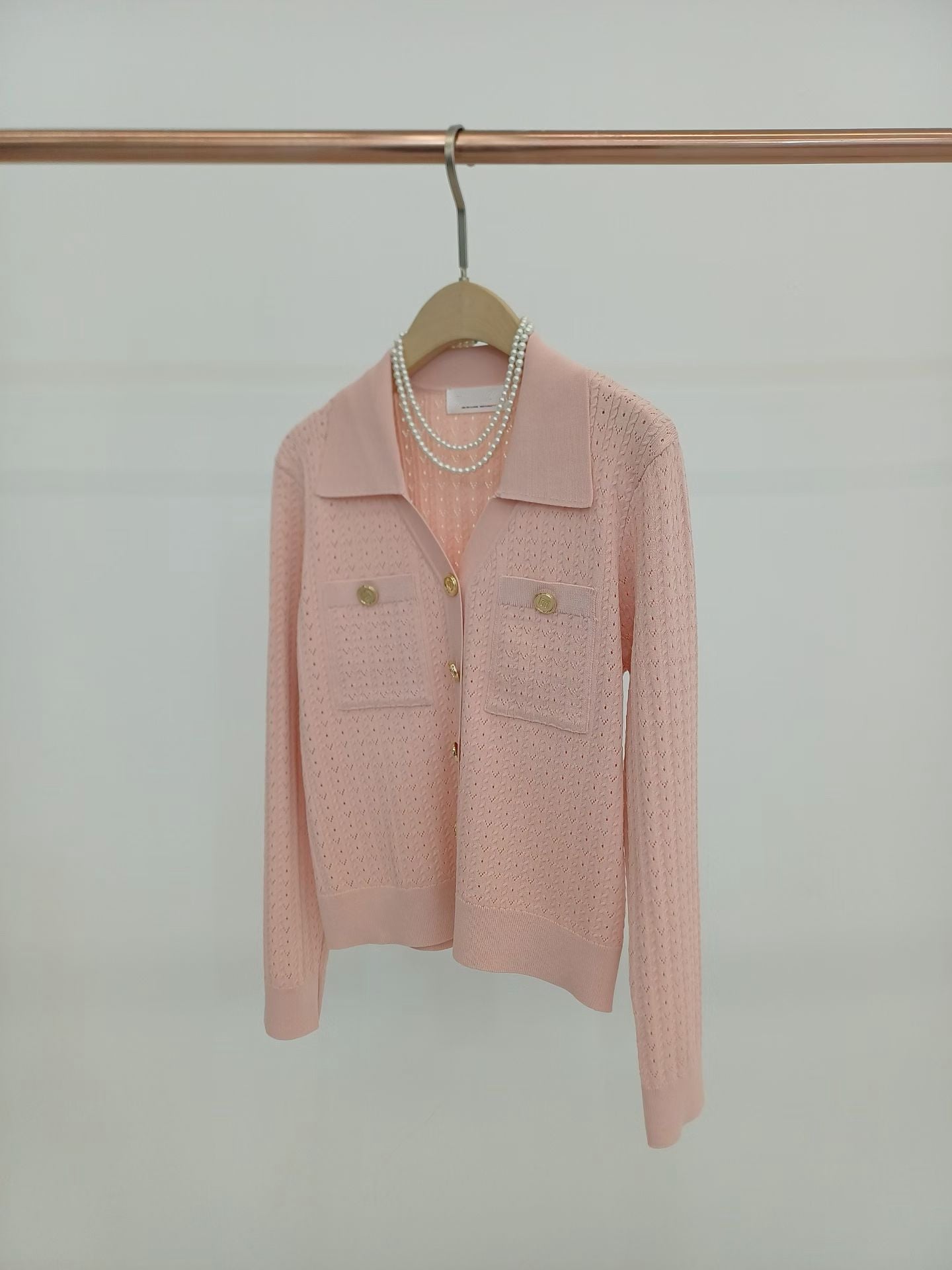 💕 Knit Collared Cardigan