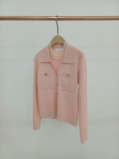 💕 Knit Collared Cardigan