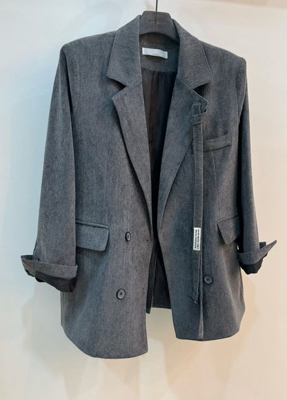 Corduroy Suit Set · 灰調燈芯絨西裝套裝