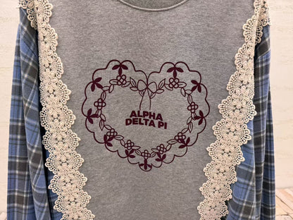 ✨【Lace Patchwork Sweatshirt · 拼布蕾絲衛衣】✨