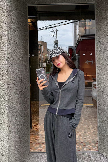 ✨【Contrast Hoodie Set · 修身運動休閒套裝】✨

🔥 東大門潮款 · Anna 系列