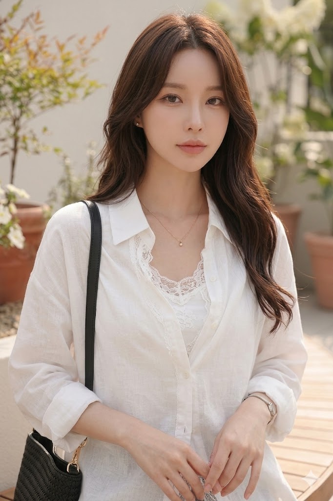 Lace Trim Layered Shirt