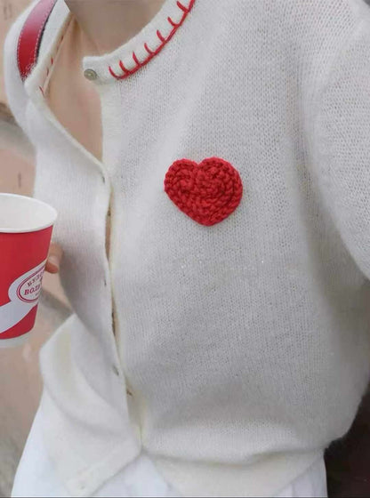 ✨【25FW Heart Knit Cardigan · 愛心針織小外套】✨