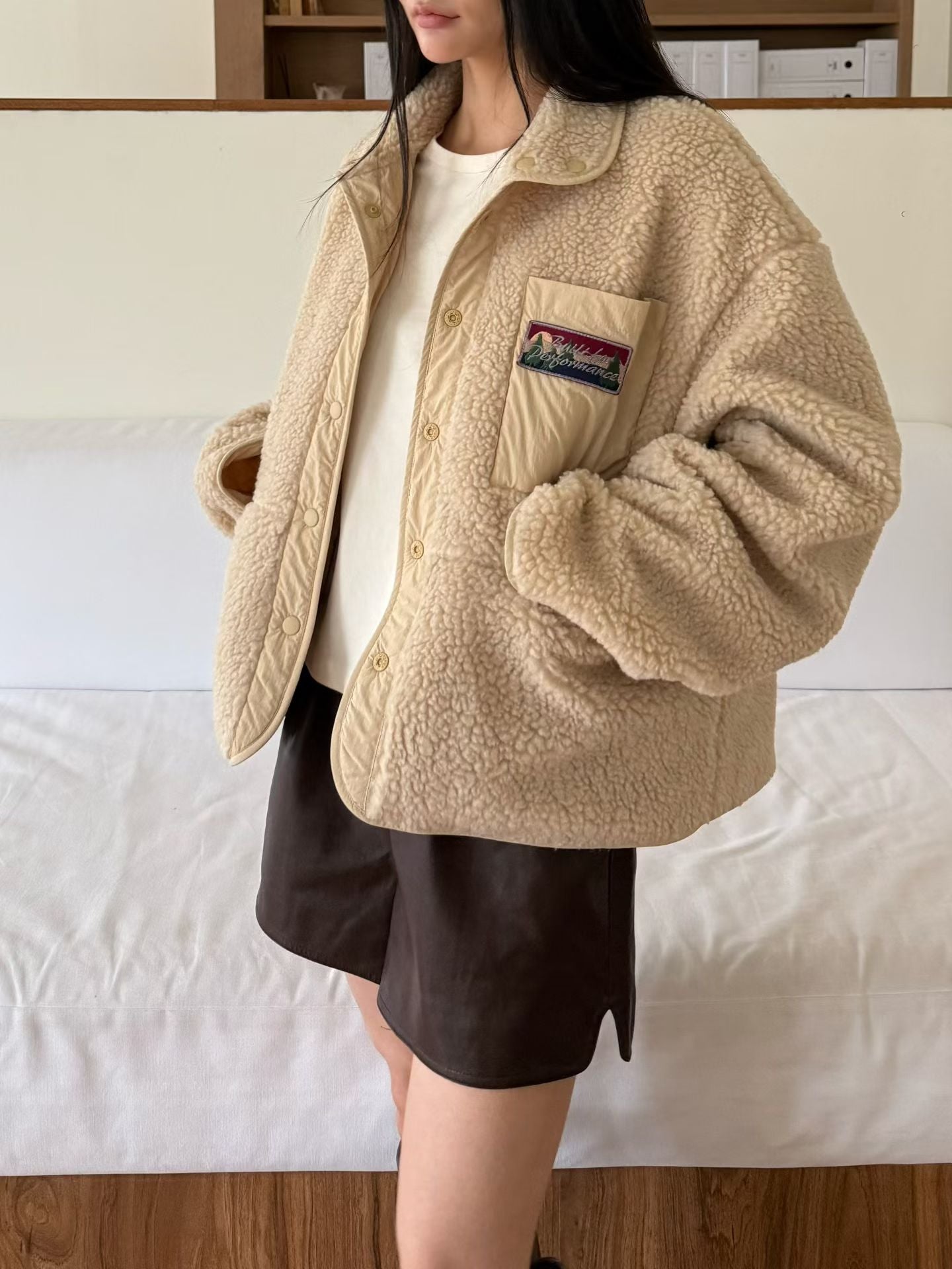 ✨【Reversible Fleece Padded Jacket · 雙面穿羊羔絨外套】✨