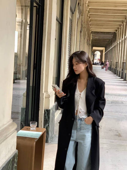 ✨【Minimal Chic Long Coat · 極簡長版外套】✨