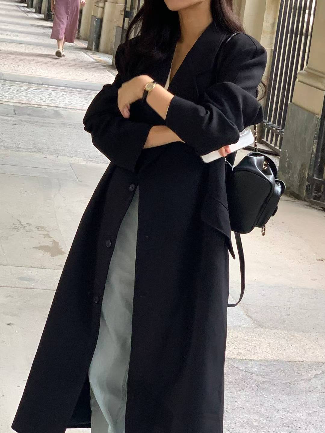 ✨【Minimal Chic Long Coat · 極簡長版外套】✨