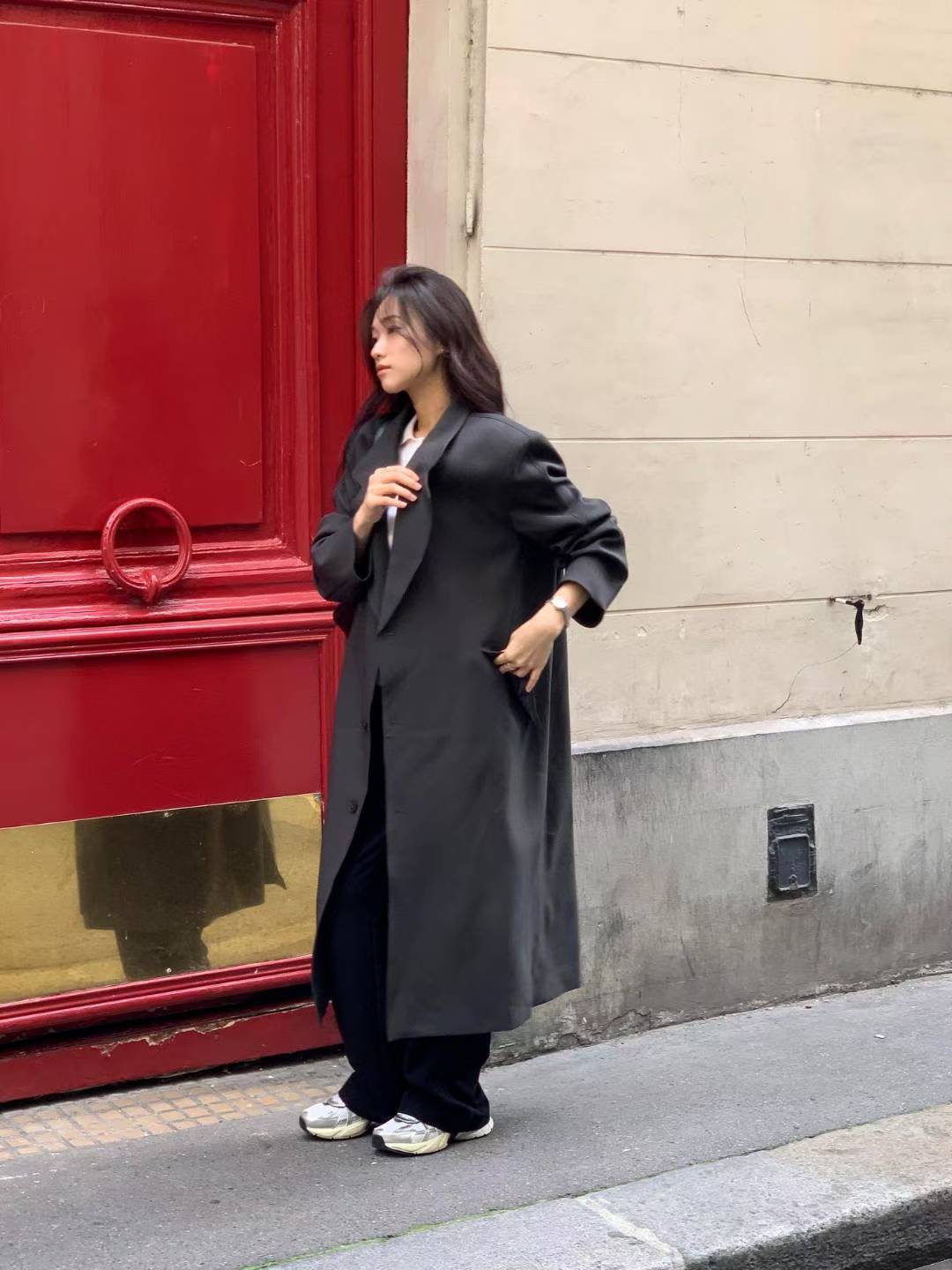 ✨【Minimal Chic Long Coat · 極簡長版外套】✨