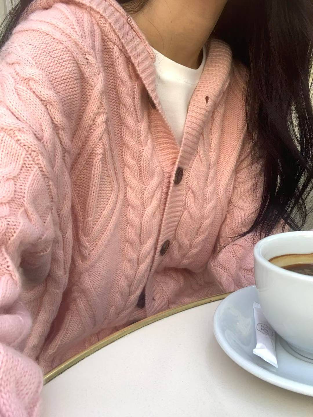 ✨【Paris Cable Knit Hoodie Cardigan · 法式編織連帽外套】✨