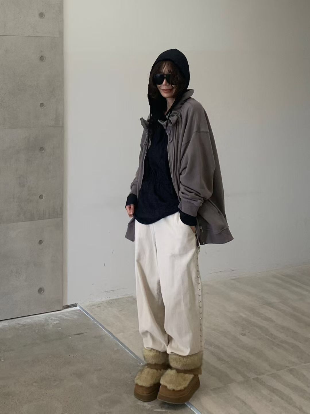 ✨【Stud Line Wide Pants · 窩釘裝飾闊腳褲】✨
