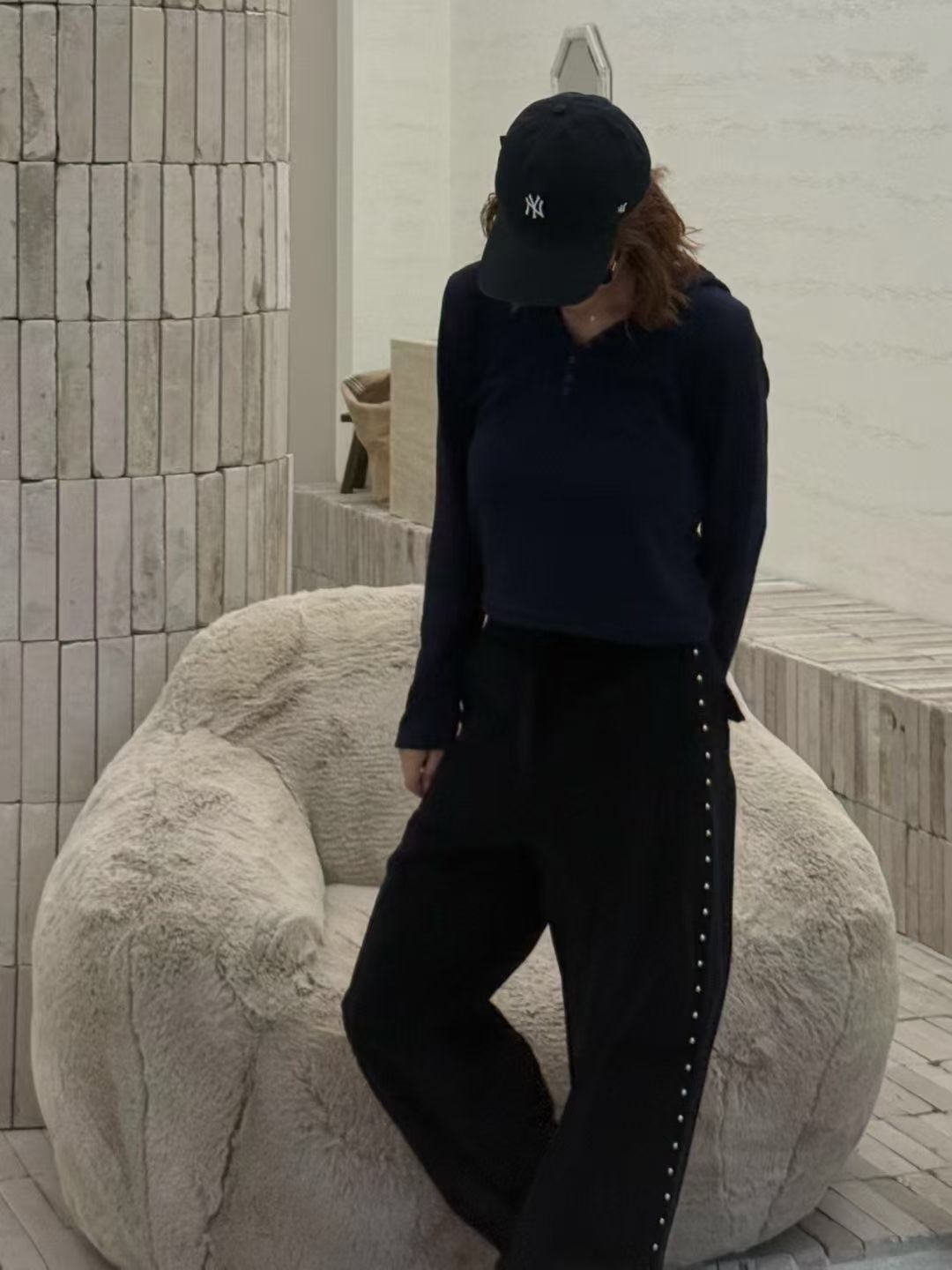 ✨【Stud Line Wide Pants · 窩釘裝飾闊腳褲】✨