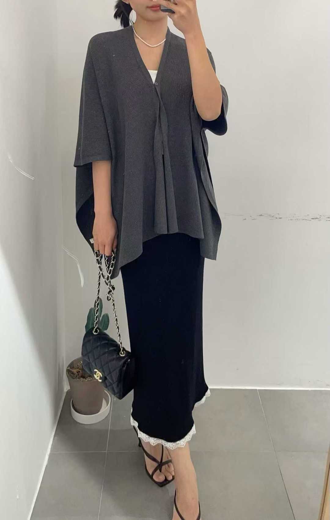 ✨【Knit Poncho · 氣質針織披肩上衣】✨