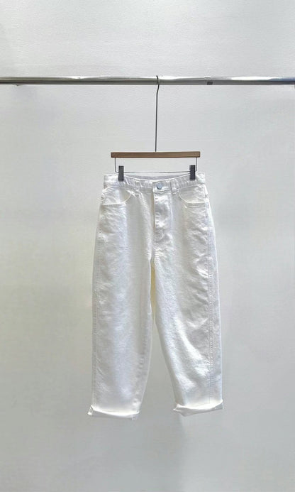 A1094 Loose straight 扯布褲