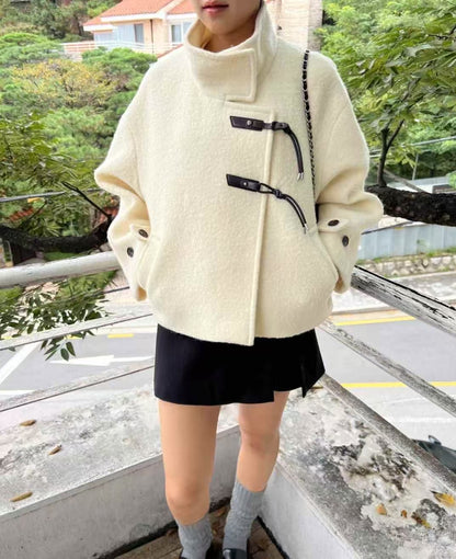 🧥【✨PREORDER✨ 韓國製100%羊毛短褸 / Korean 100% Wool Buckle Short Coat】