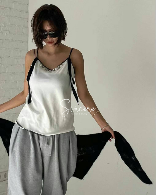 ･*☆¸¸.•*¨*• Nov 24 A/W Collection ﾟ･*☆¸¸.•*¨*•  Silk Satin Tank