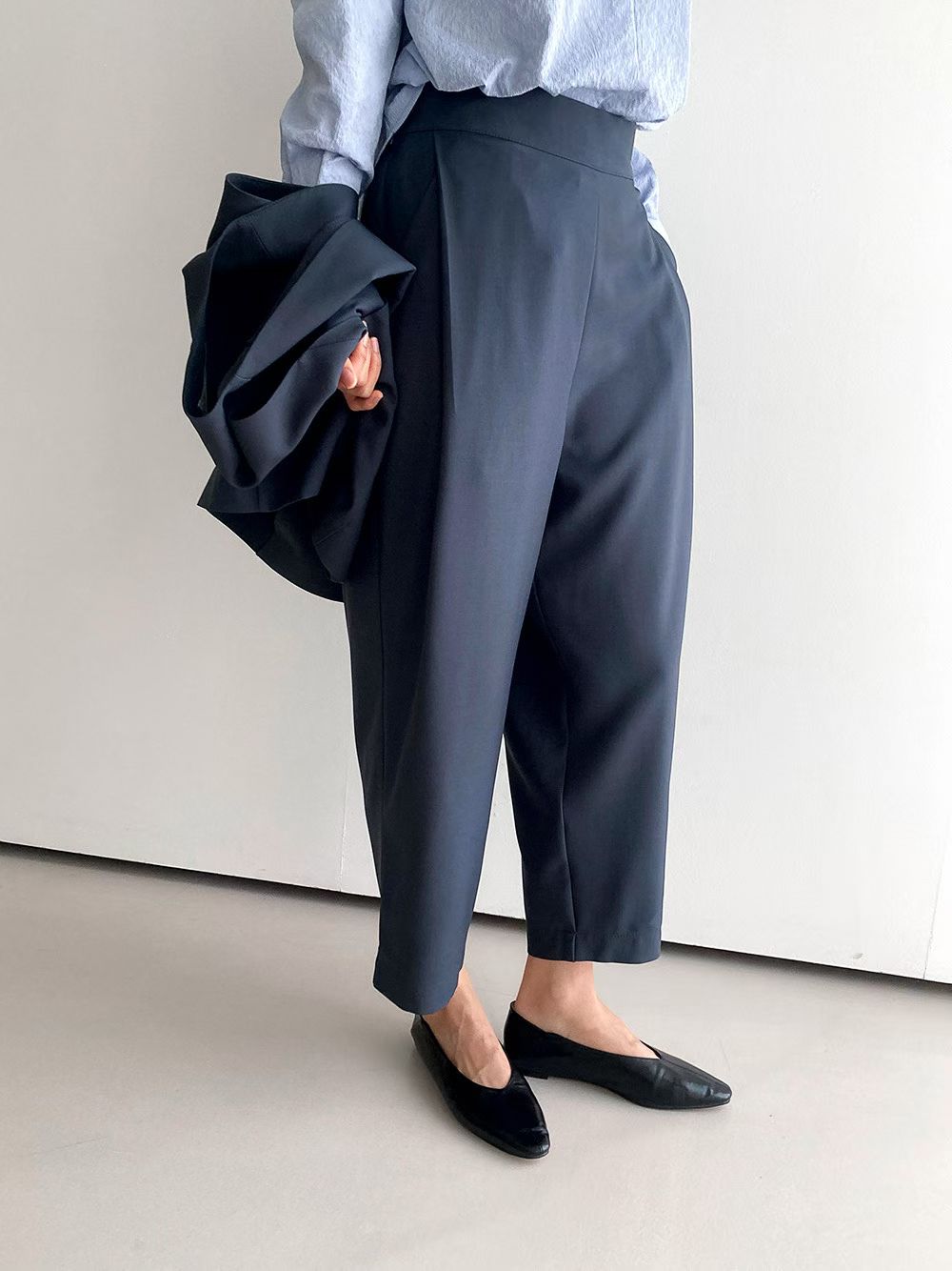 Tapered Cropped Pants 高腰九分錐形褲