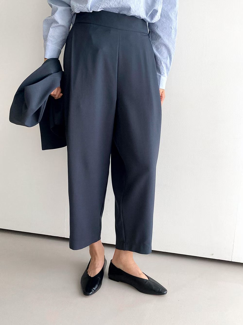 Tapered Cropped Pants 高腰九分錐形褲