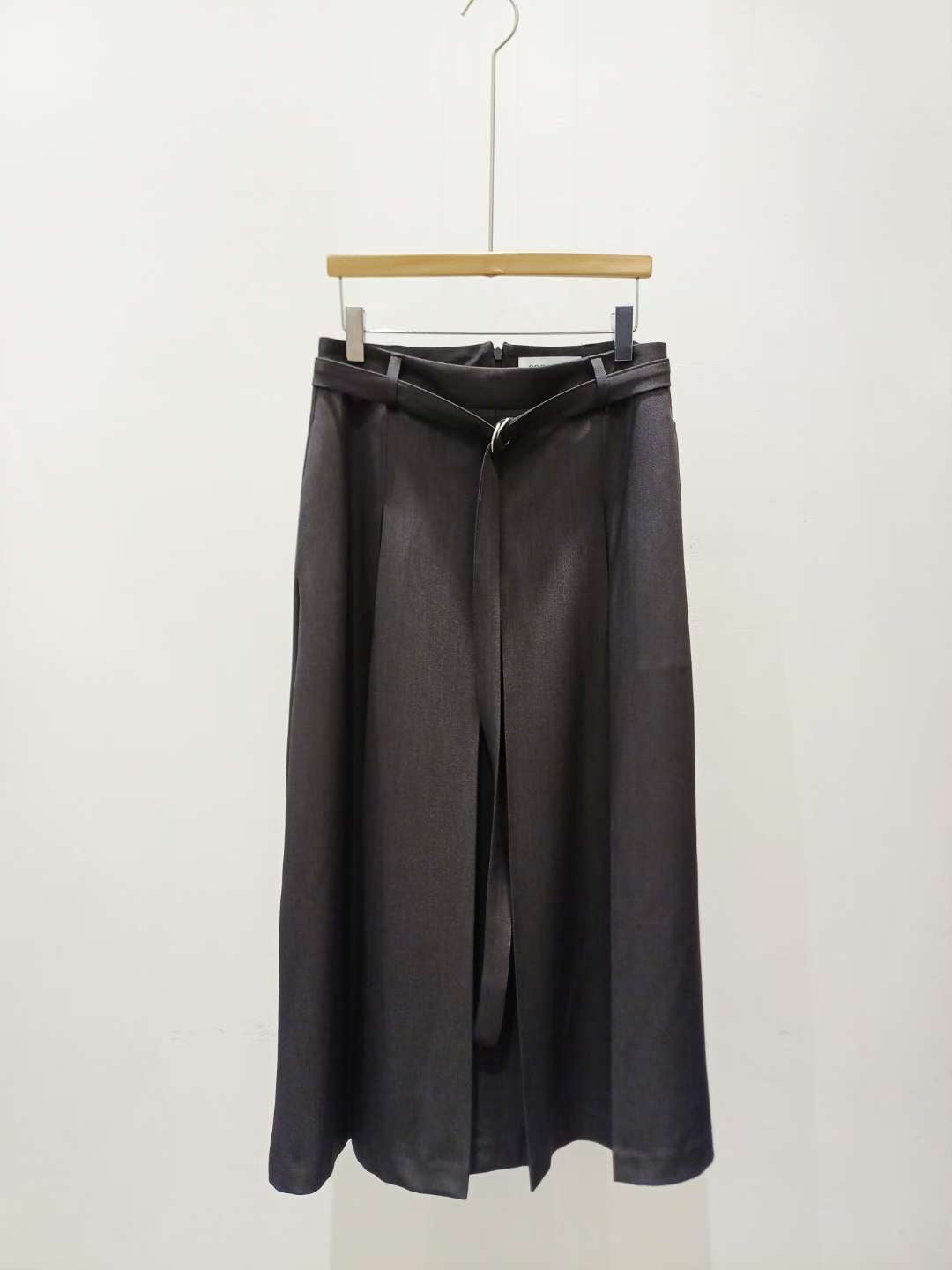 Belted A-Line Midi Skirt 綁帶A字中長裙