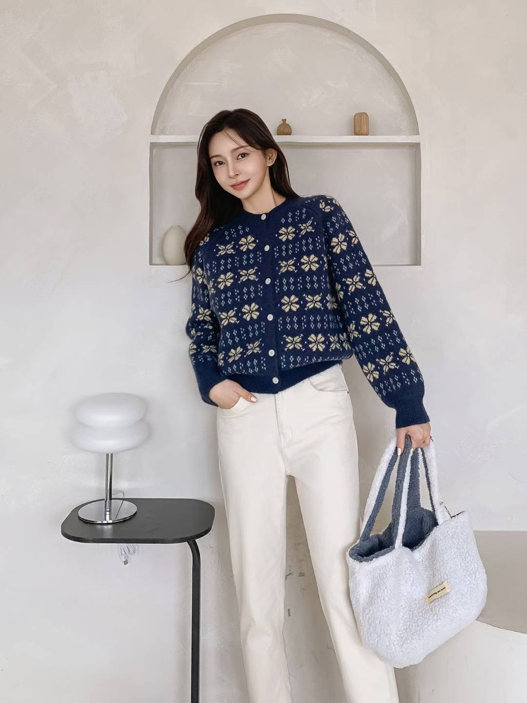 ❄️ 復古雪花紋冷衫外套 ❄️ Nordic Snowflake Knit Cardigan