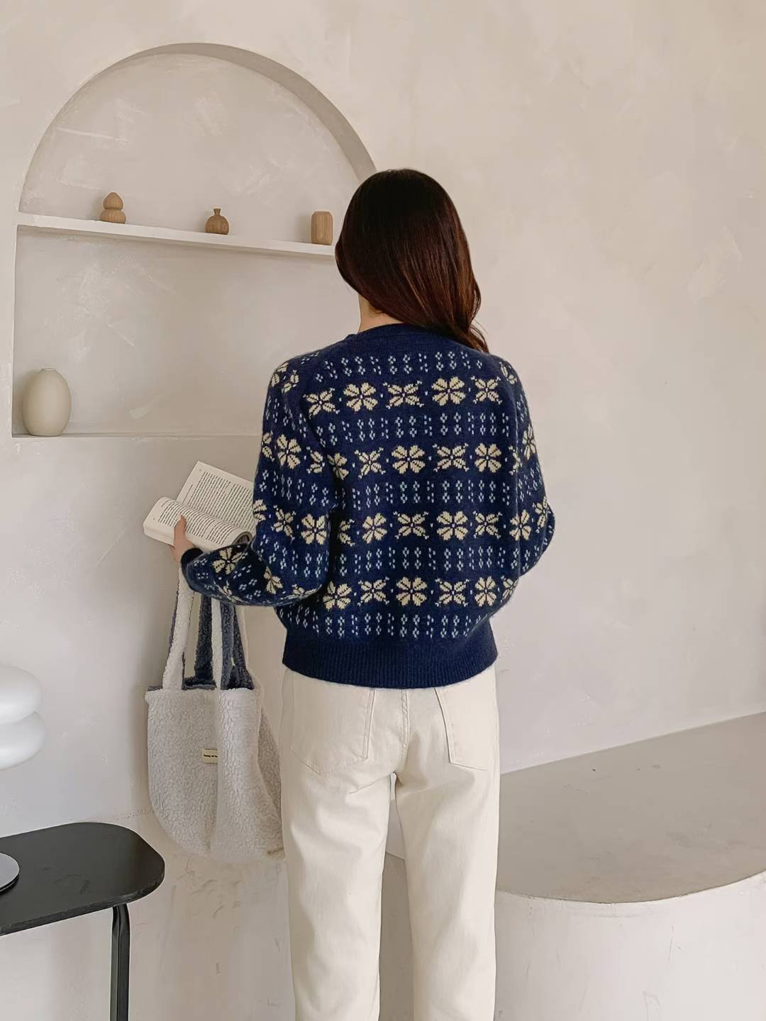 ❄️ 復古雪花紋冷衫外套 ❄️ Nordic Snowflake Knit Cardigan