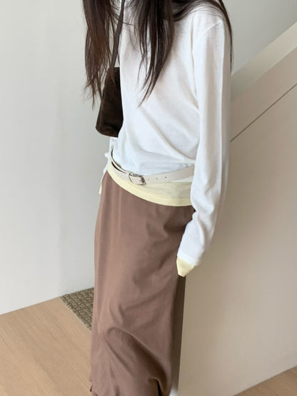 ✨【25FW Contrast Edge Long Sleeve Tee · 撞色長袖Tee】✨