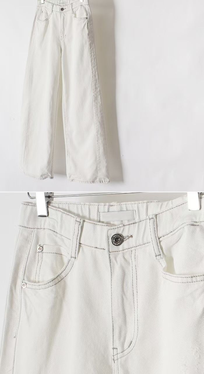 👖 Vintage Straight Wide Denim Pants #3004