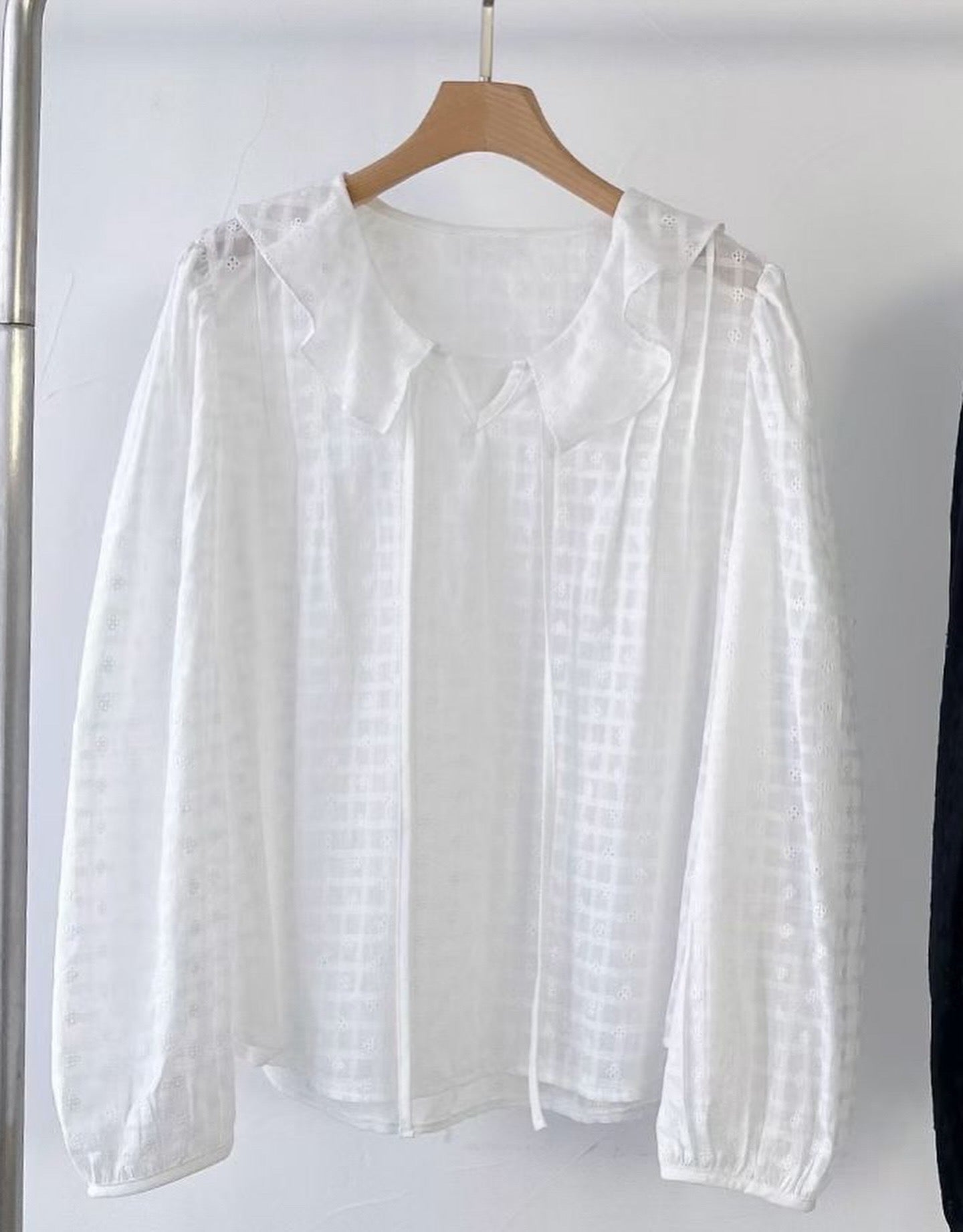 Embroidery Cotton Sailor Blouse