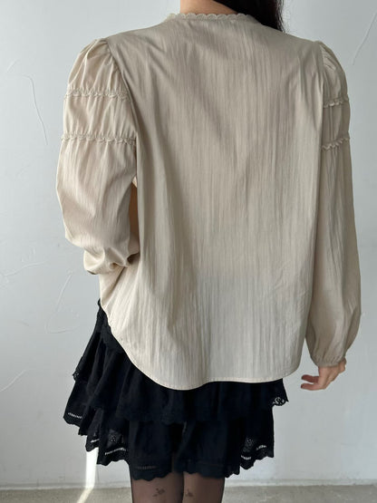 ✨Vintage Lace Puff Sleeve Blouse