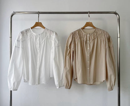 ✨Vintage Lace Puff Sleeve Blouse