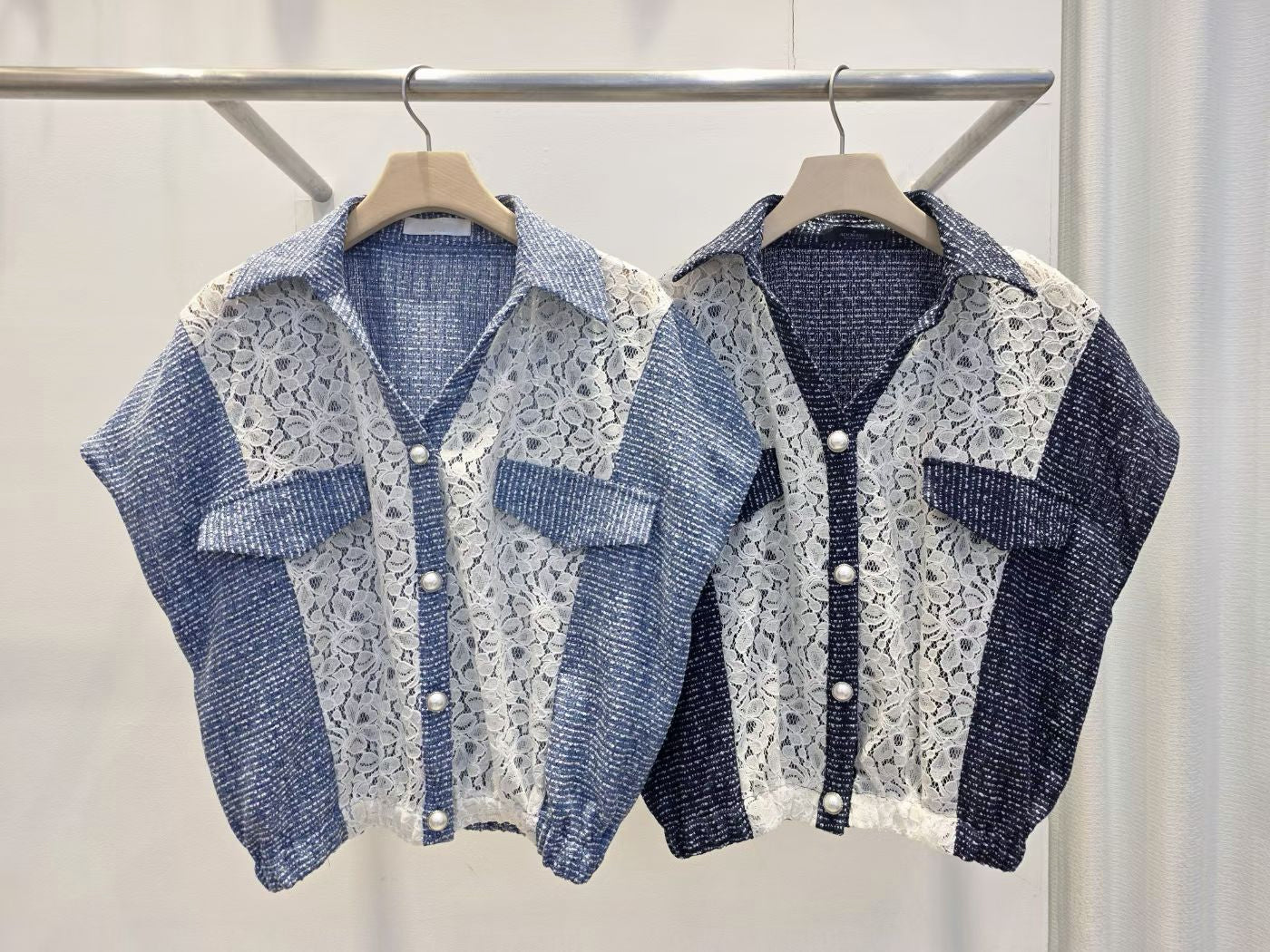 ✨Tweed & Lace Panel Co-ord Set